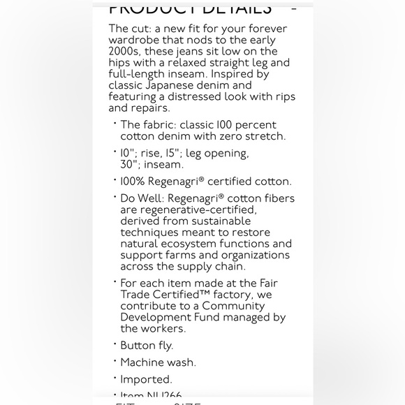 NWT Madewell Women's Dean East Straight Leg Jeans in Monessen Wash sz 31 - Picture 4 of 16